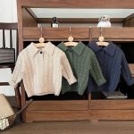 [73-110cm] ケーブル編み ニット ポロシャツ - Image 10