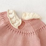 [66-100cm]トップスorパンツ マルチ フリル 編み込み ベビー服 - Image 9