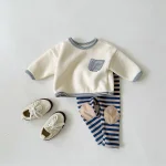 [73-100cm] シンプル ポケット付き トップス - Image 4