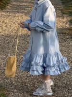 [90-150cm] フリル裾 ワンピース - Image 5