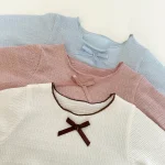 [66-90cm]ロンパース リボン花柄 可愛い おしゃれ - Image 11