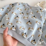 [73-110cm] 犬柄&数字柄 カジュアル 2点セット - Image 8