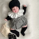 [66-90cm] シンプル トップス or チェック ロンパース - Image 13