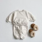 [73-100cm] 韓国風 ノーカラー ボトムス - Image 9